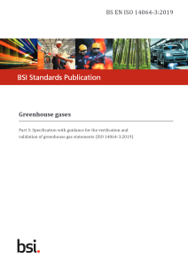 BSI – BS EN ISO 14064 3: 2019