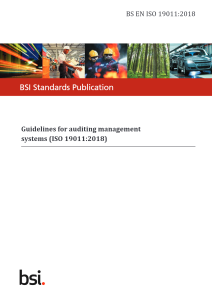 BSI – BS EN ISO 19011: 2018